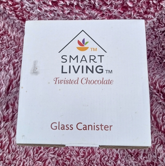 NIB Glass Canister Twisted Chocolate - Picture 7 of 10